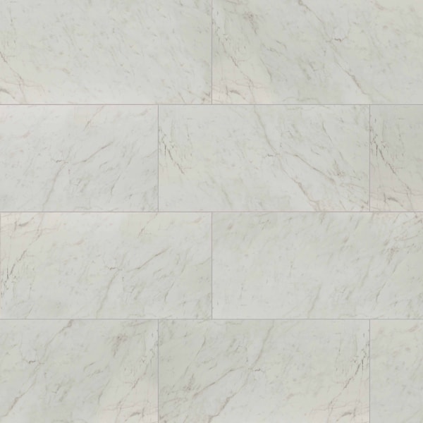 Kaya Carrara Bianco 24X48 Matte Porcelain Floor And Wall Tile, 2PK